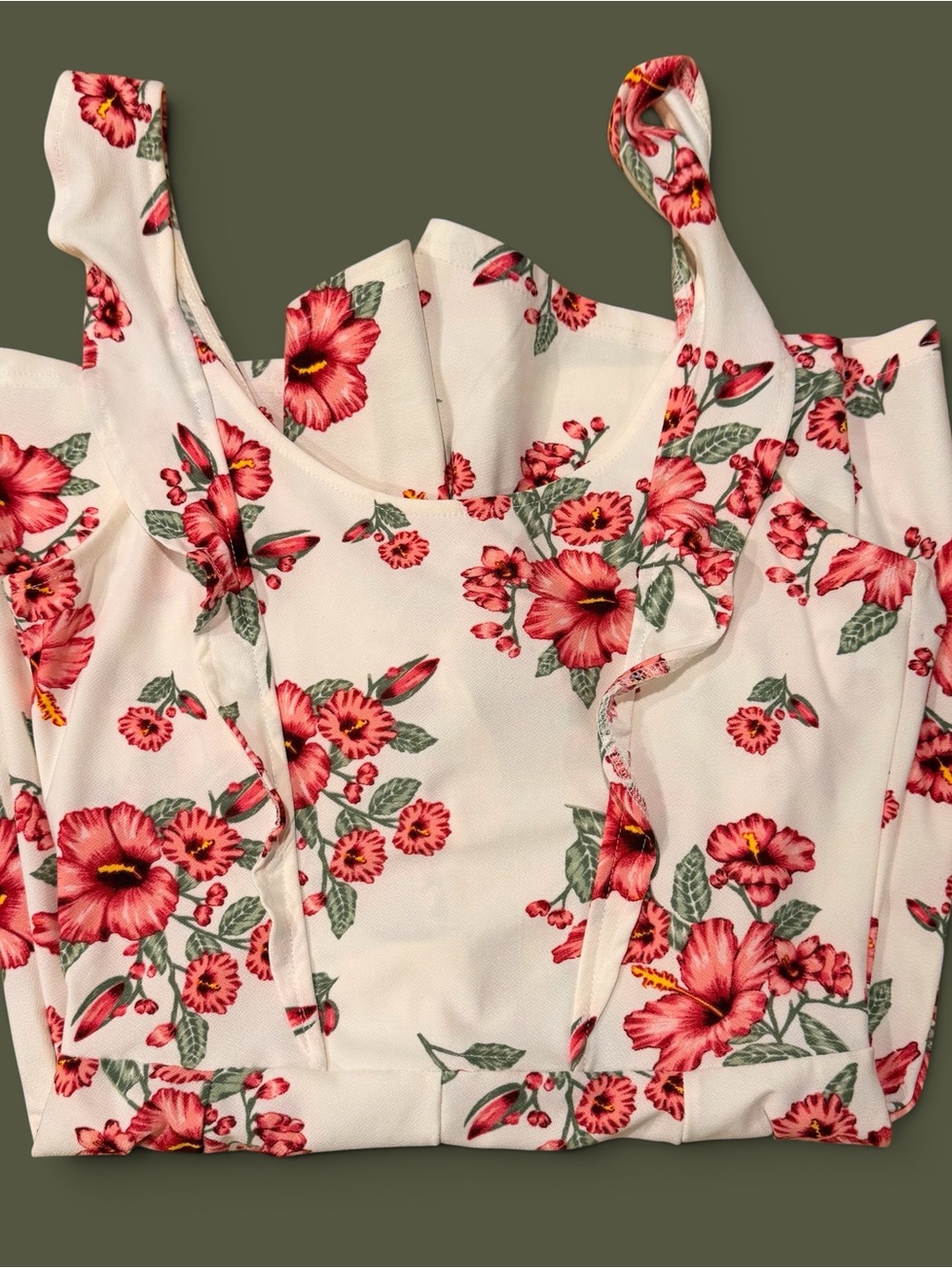 H&M Floral Romper with Pink Flowers. 🌺